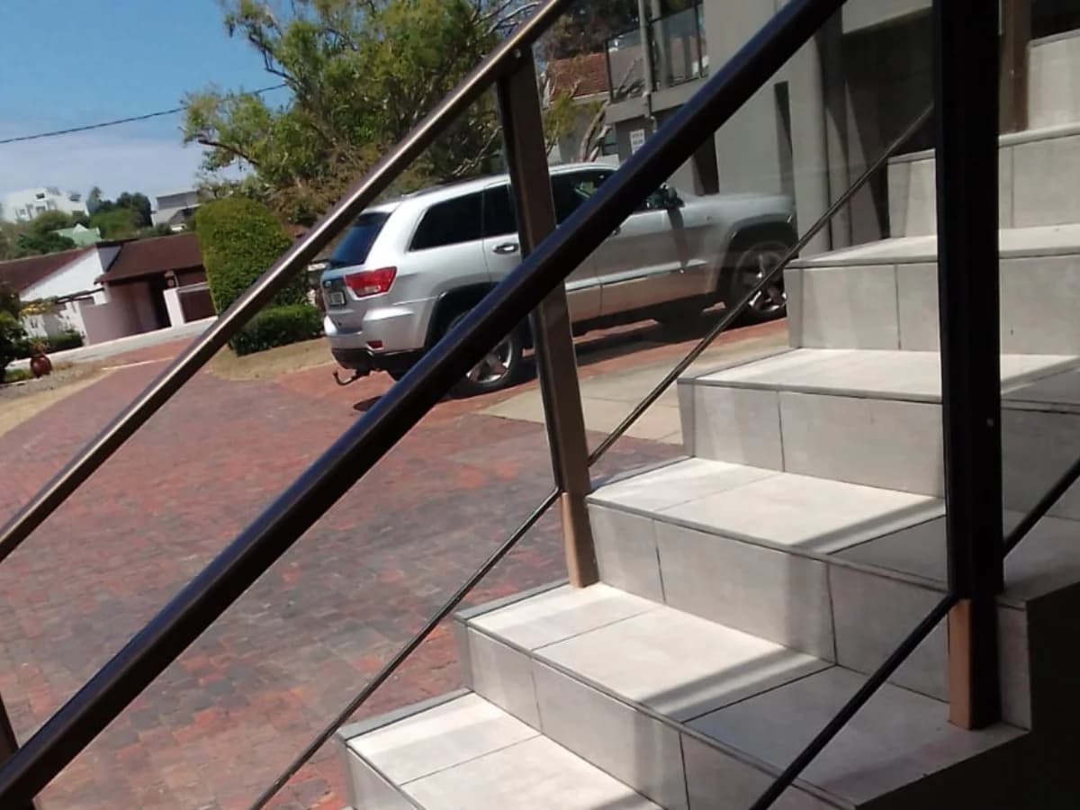 Glass Balustrade Infill - Aluminium frame with glass infill