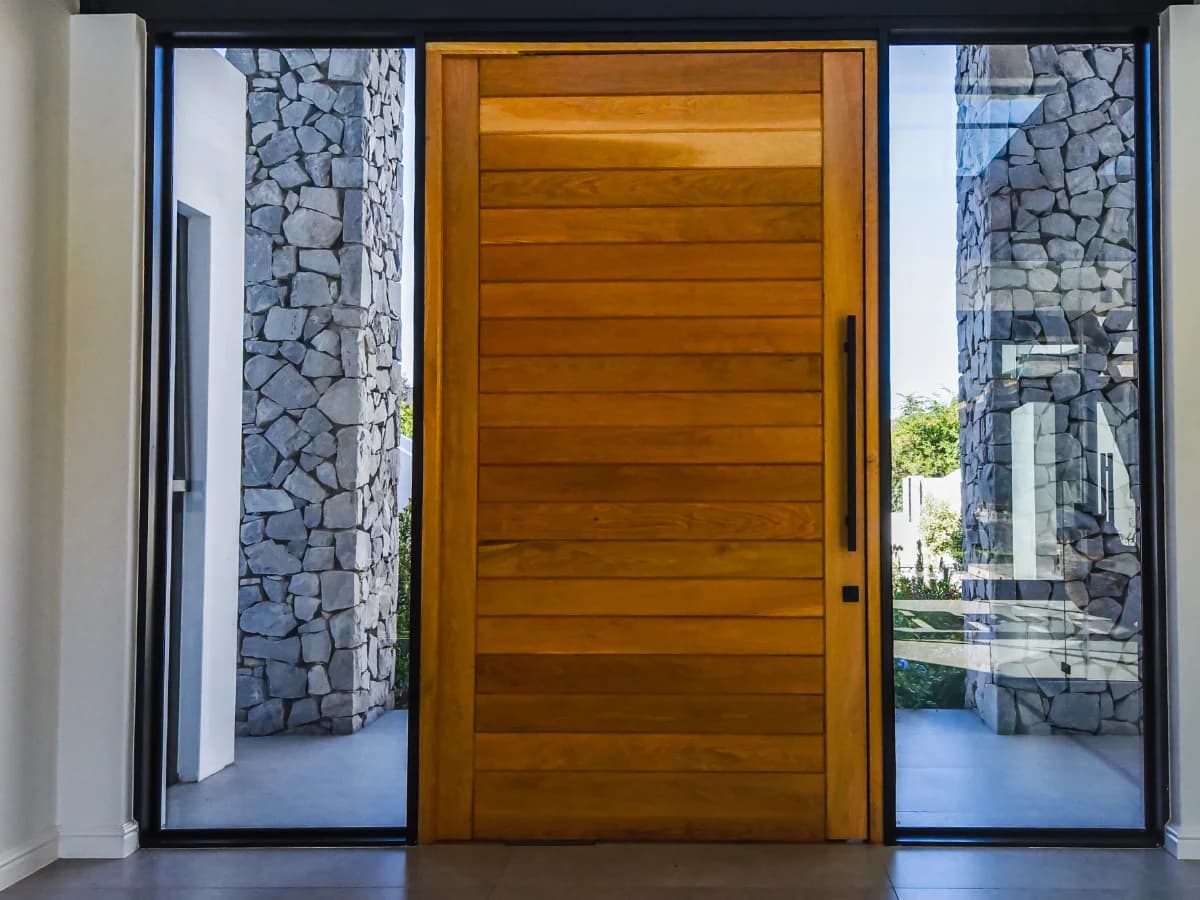Timber Entrance Door - Warm and inviting timber entry