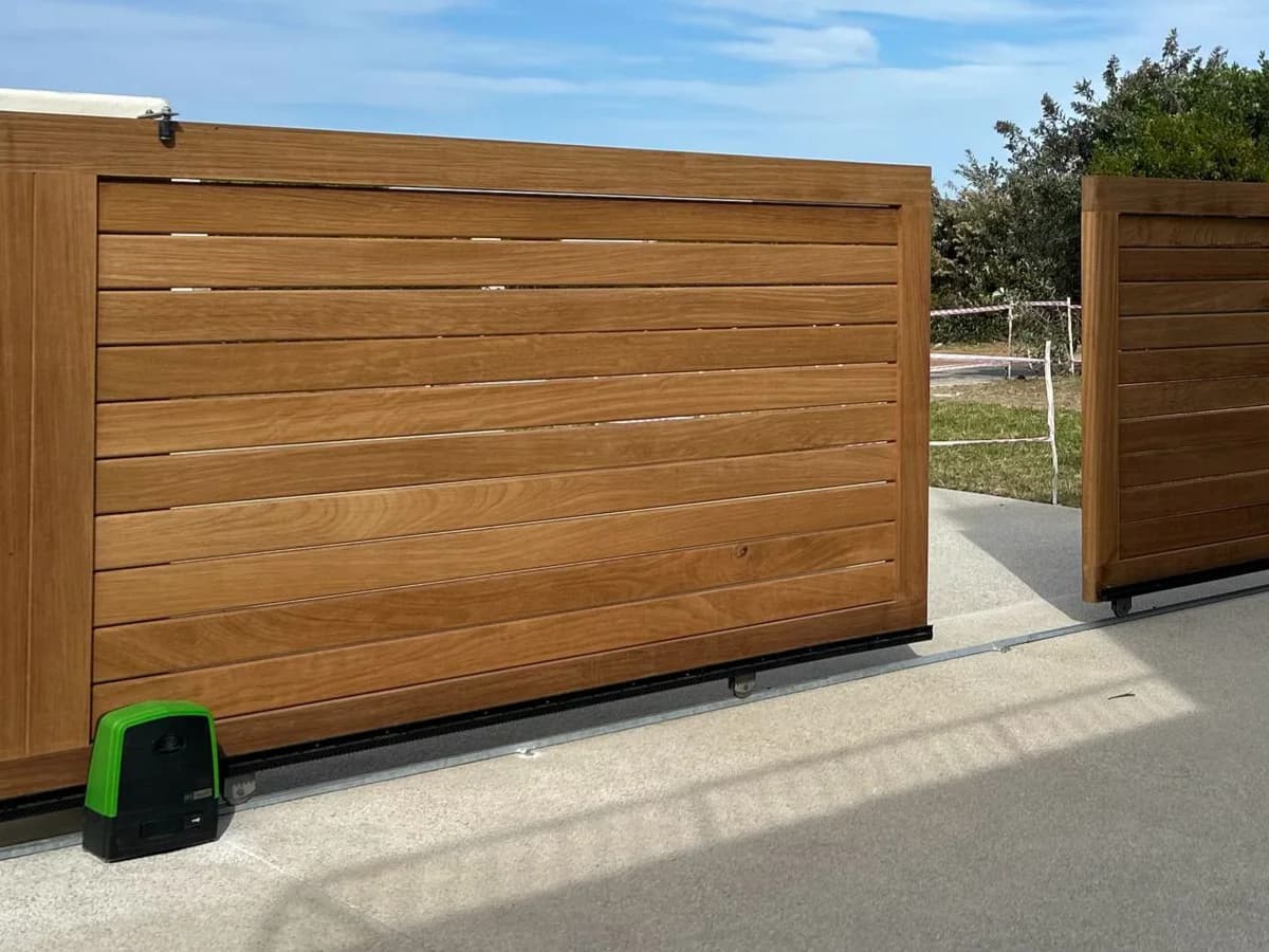 Timber Driveway Gate - Sturdy timber driveway gate